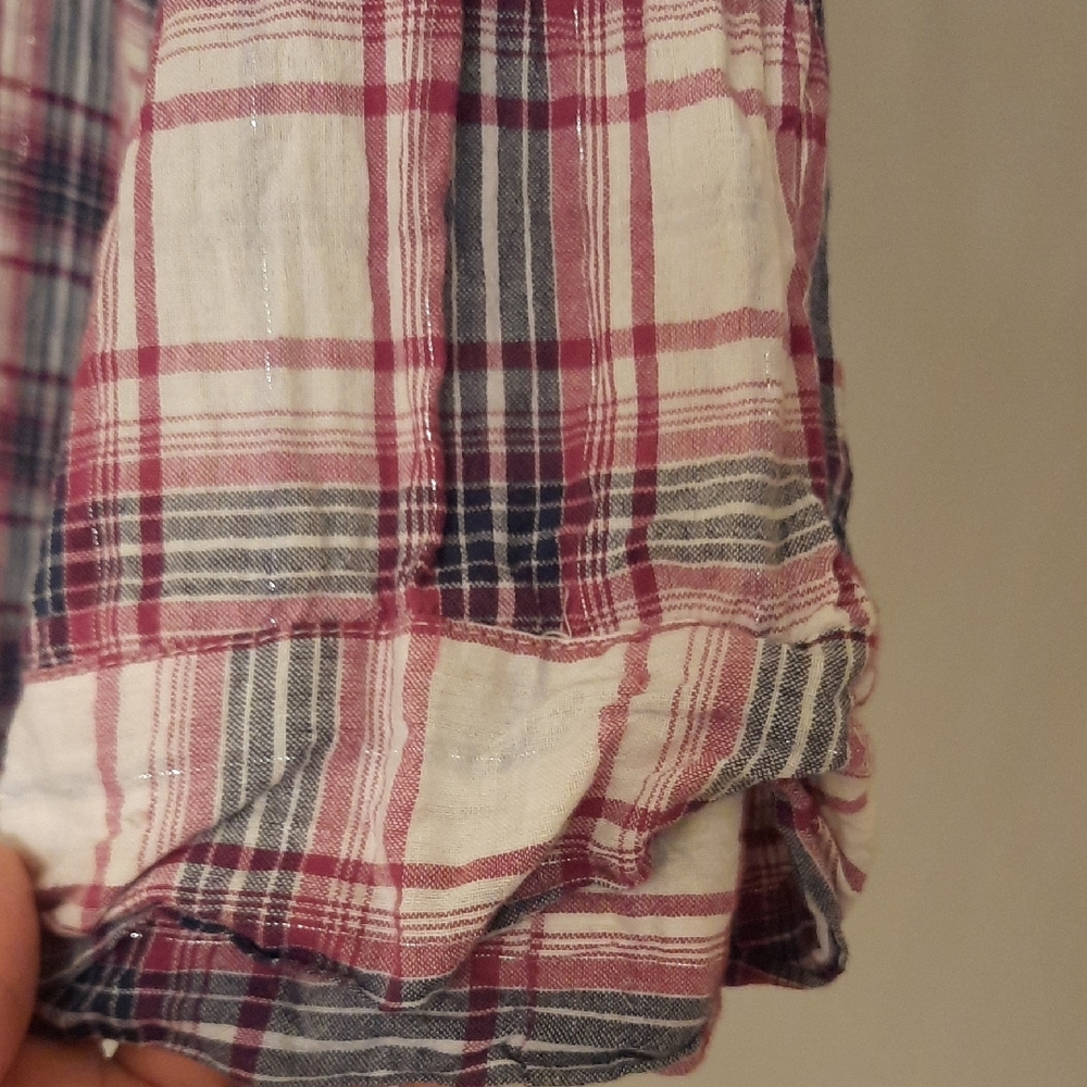 Plaid Button-Up Shirt - Picture 2 of 6